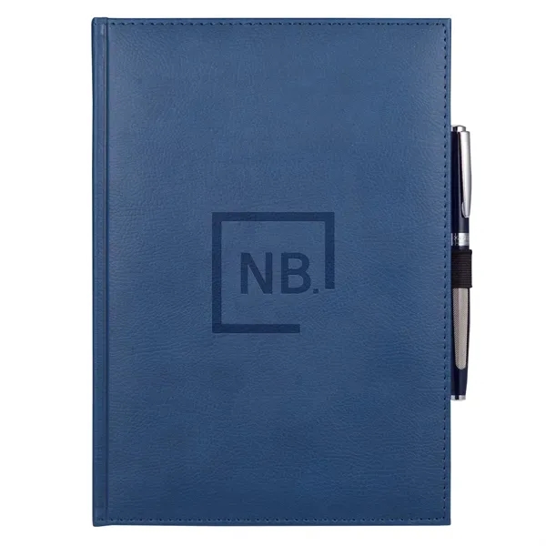 Navy (Ny) color option for Fsc® Mix 7" X 10" Vicenza Large Bound Journal
