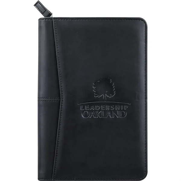 Black (Bk) color option for Fsc® Mix Pedova™ Jr. Zippered Padfolio