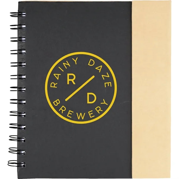 Black (Bk) color option for Fsc® Mix 6.5" X 7" Lock It Spiral Notebook