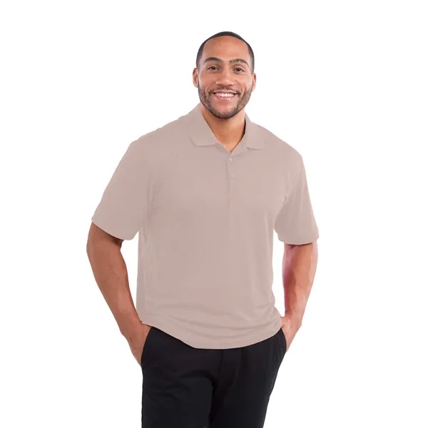 Stone (135) color option for Men's Moreno Short Sleeve Polo