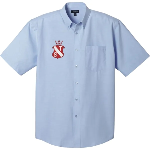 Oxford Blue (434) color option for Men's Lambert Oxford Ss Shirt