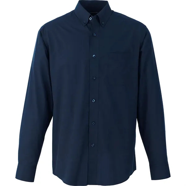 Navy 410 (575) color option for Men's Preston Long Sleeve Shirt