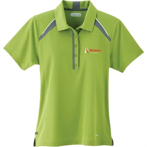 Dark Citron Green/Steel Grey/White (660) color option for Women's Quinn Ss Polo