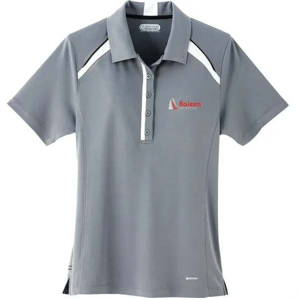 Steel Grey/Black/White (945) color option for Women's Quinn Ss Polo