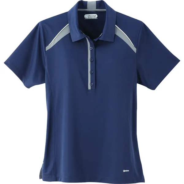 Vintage Navy/Steel Grey/White (573) color option for Women's Quinn Ss Polo