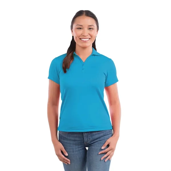 Chill (429) color option for Women's Moreno Text Micro Ss Polo