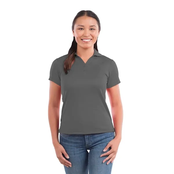 Steel Grey (945) color option for Women's Moreno Text Micro Ss Polo