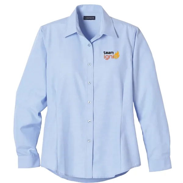 Oxford Blue (434) color option for Women's Tulare Oxford Ls Shirt