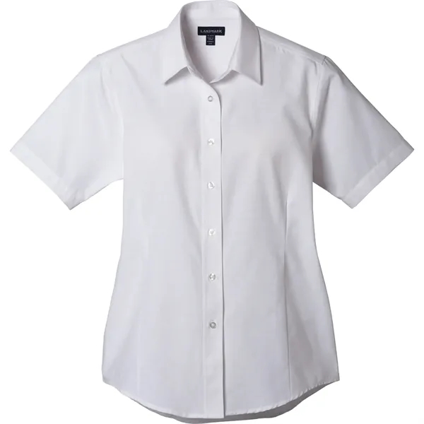 White (125) color option for Women's Lambert Oxford Ss Shirt