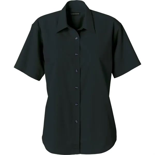 Black (995) color option for Women's Short Sleeve Dress Shirt