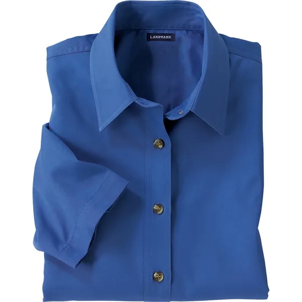 Blue (480) color option for Women's Short Sleeve Dress Shirt