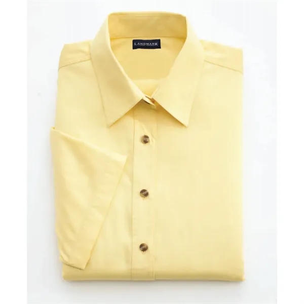 Butter (227) color option for Women's Short Sleeve Dress Shirt