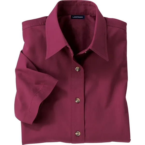 Port (377) color option for Women's Short Sleeve Dress Shirt