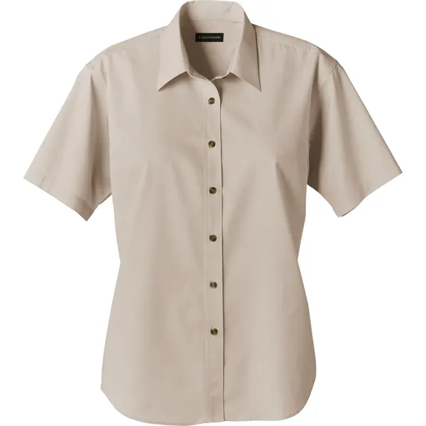 Stone (135) color option for Women's Short Sleeve Dress Shirt