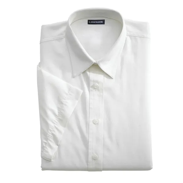 White (125) color option for Women's Short Sleeve Dress Shirt