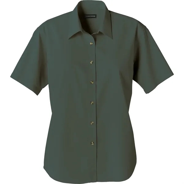 Woodland (695) color option for Women's Short Sleeve Dress Shirt