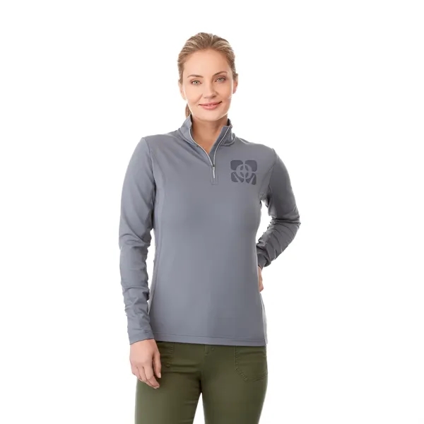 Steel Grey (945) color option for Women's Caltech Knit Quarter Zip