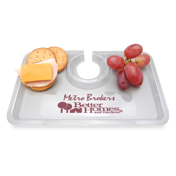 Clear color option for Take Two Snack & Wine Tray