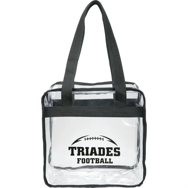 Black (Bk) color option for Game Day Clear Zippered Safety Tote