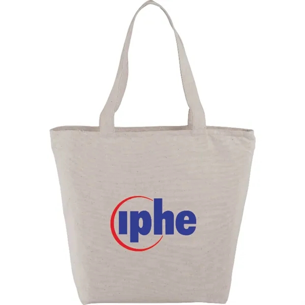 Natural (Nt) color option for Maine 8oz Cotton Canvas Zippered Tote