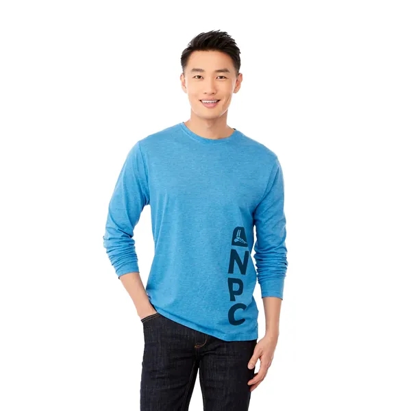 Blue Heather (431) color option for Men's Holt Long Sleeve Tee