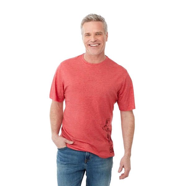 Team Red Heather (358) color option for Men's Sarek Short Sleeve Tee