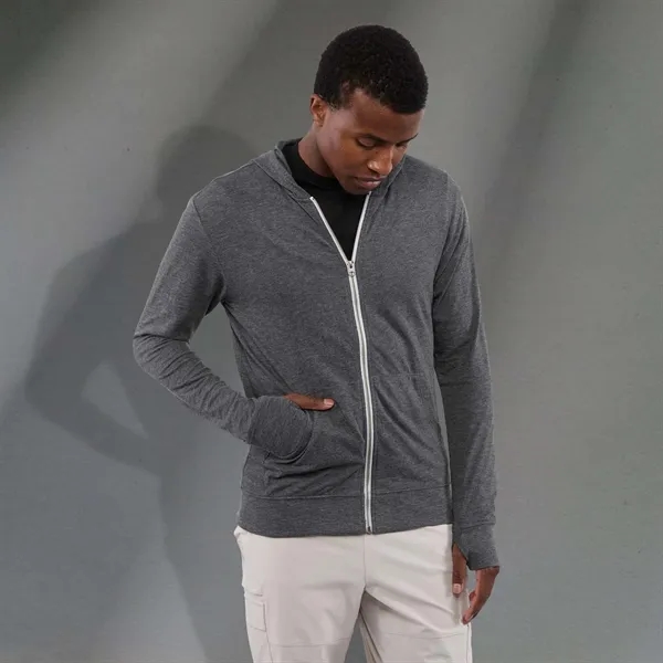 Heather Dark Charcoal (988) color option for Men's Garner Knit Full Zip Hoody