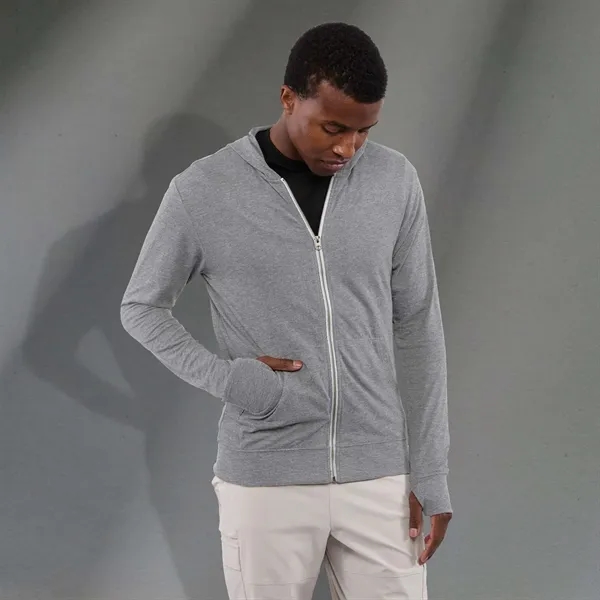 Heather Grey (932) color option for Men's Garner Knit Full Zip Hoody