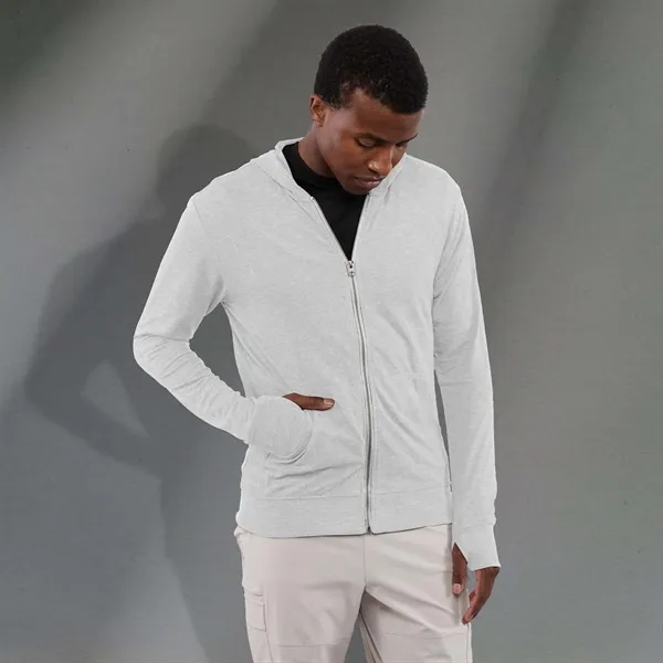 White (125) color option for Men's Garner Knit Full Zip Hoody