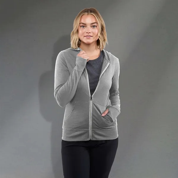 Heather Grey (932) color option for Women's Garner Knit Full Zip Hoody