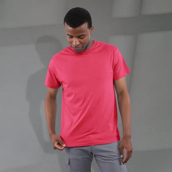 Magenta Heather (337) color option for Men's Bodie Short Sleeve Tee