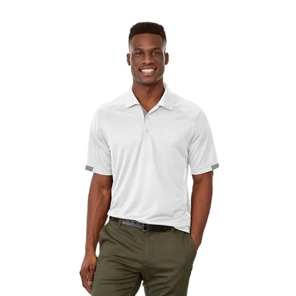 White/Steel Grey (125) color option for Men's Kiso Short Sleeve Polo