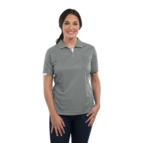 Steel Grey/White (945) color option for Women's Kiso Short Sleeve Polo