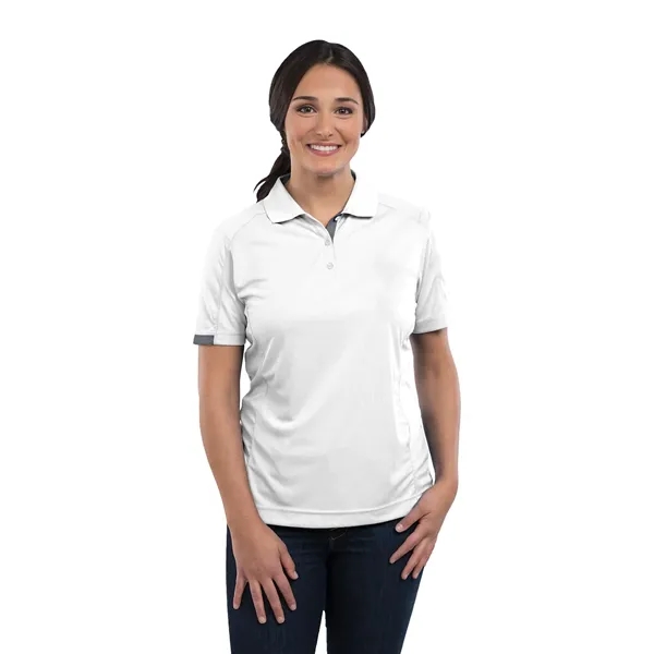 White/Steel Grey (125) color option for Women's Kiso Short Sleeve Polo
