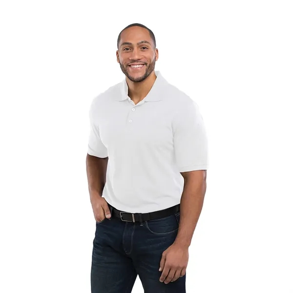 White (125) color option for Mens Crandall Short Sleeve Polo