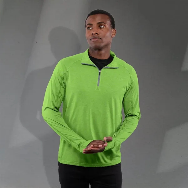 Apple Heather (653) color option for Men's Taza Knit Quarter Zip