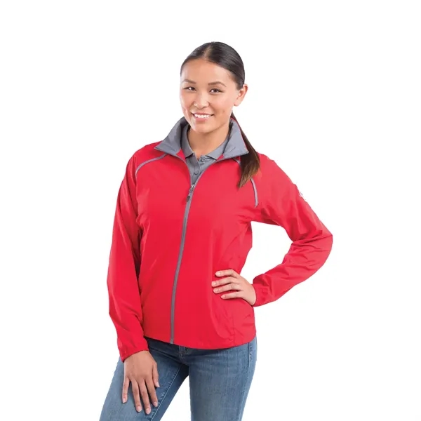 Team Red/Steel Grey (358) color option for Women's Egmont Packable Jacket