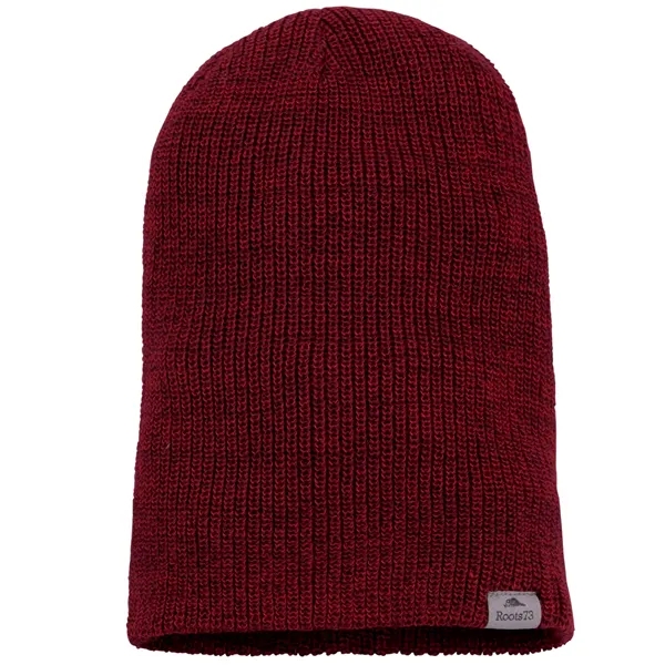 Dark Red Heather (372) color option for Unisex Virden Roots73 Knit Toque
