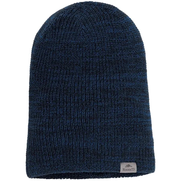 Ink Blue Heather (571) color option for Unisex Virden Roots73 Knit Toque
