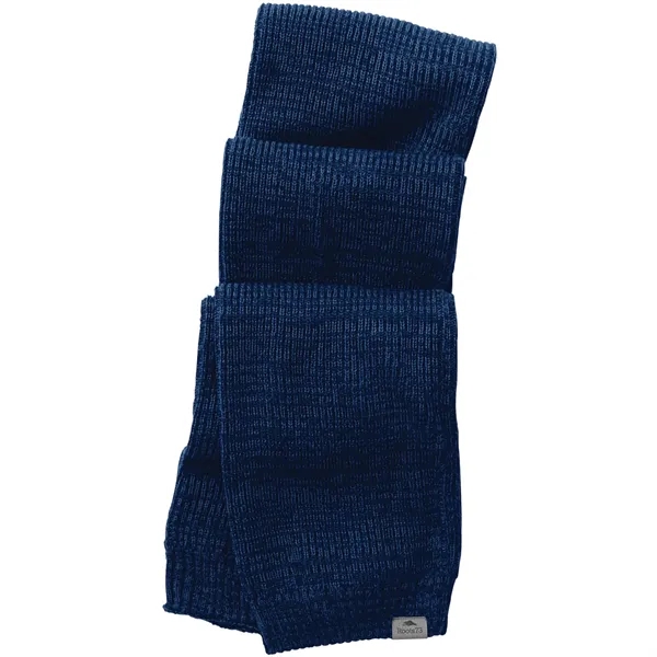 Ink Blue Heather (571) color option for Unisex Wallace Roots73 Knit Scarf
