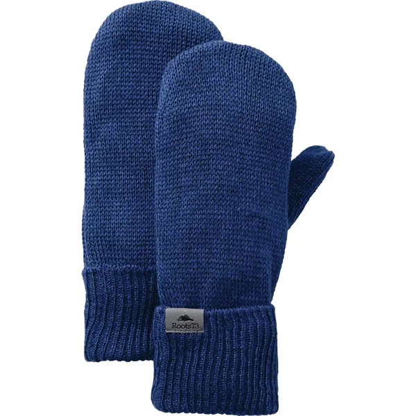 Ink Blue Heather (571) color option for Unisex Maplelake Roots73 Mittens