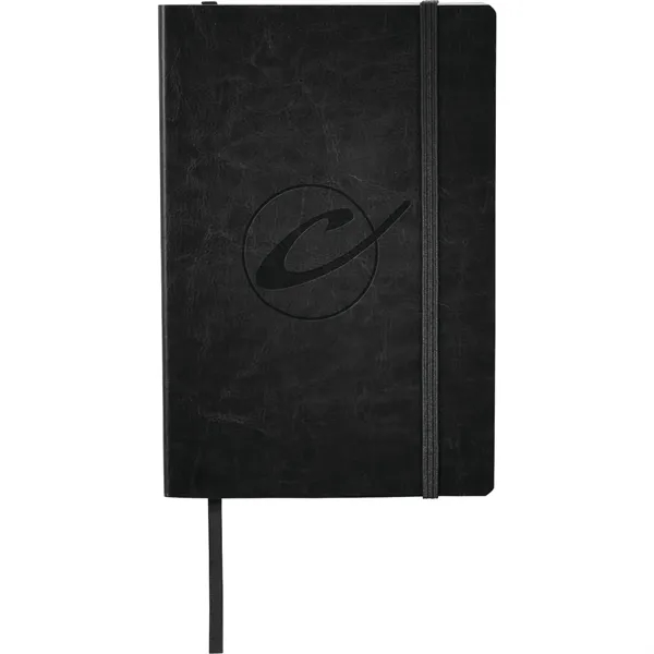 Black (Bk) color option for Fsc® Mix 5.5" X 8.5" Abruzzo Soft Journal