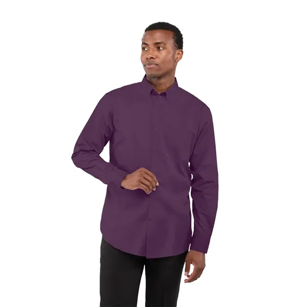 Dark Plum (585) color option for Men's Wilshire Long Sleeve Shirt