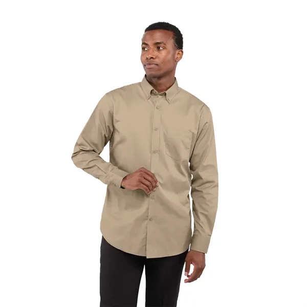 Desert Khaki (169) color option for Men's Wilshire Long Sleeve Shirt