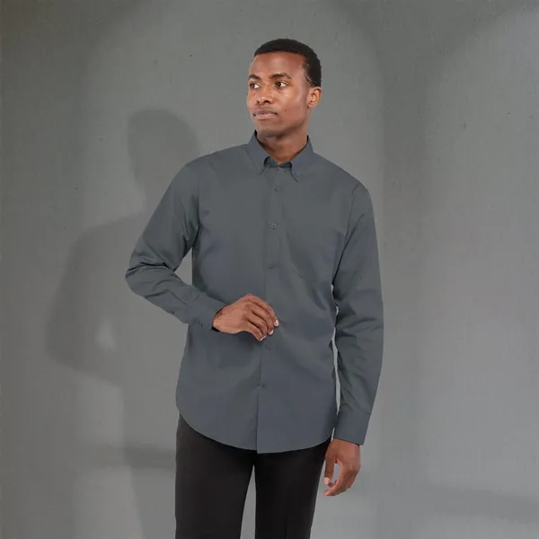 Grey Storm (991) color option for Men's Wilshire Long Sleeve Shirt