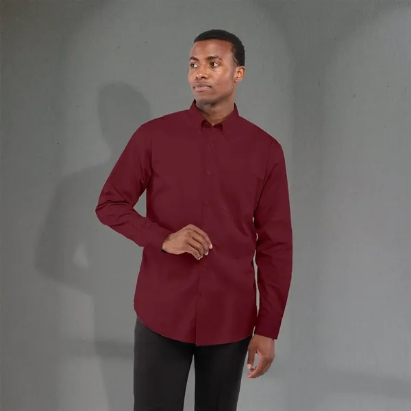 Maroon (384) color option for Men's Wilshire Long Sleeve Shirt