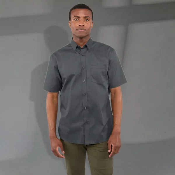 Grey Storm (991) color option for Men's Stirling Short Sleeve Shirt