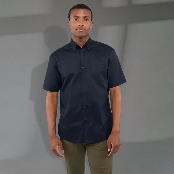 Navy (575) color option for Men's Stirling Short Sleeve Shirt