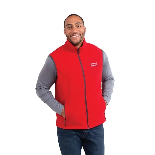 Team Red (358) color option for Men's Tyndall Polyfleece Vest
