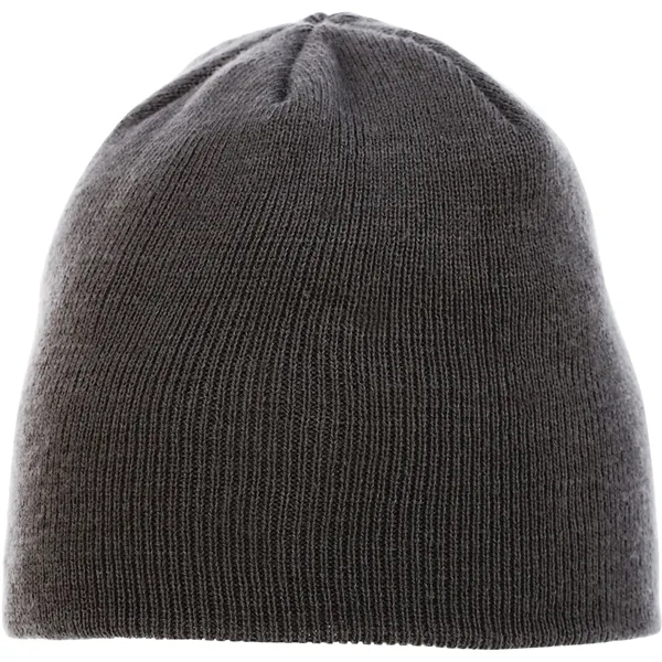 Charcoal (990) color option for Unisex Level Knit Beanie